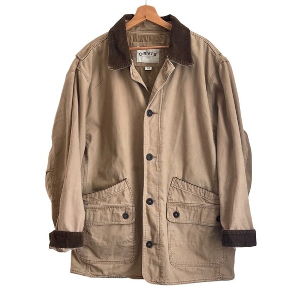 Orvis Other - Orvis Men Chore Barn Coat Field Jacket Size XL Canvas Corduroy Rugged Workwear